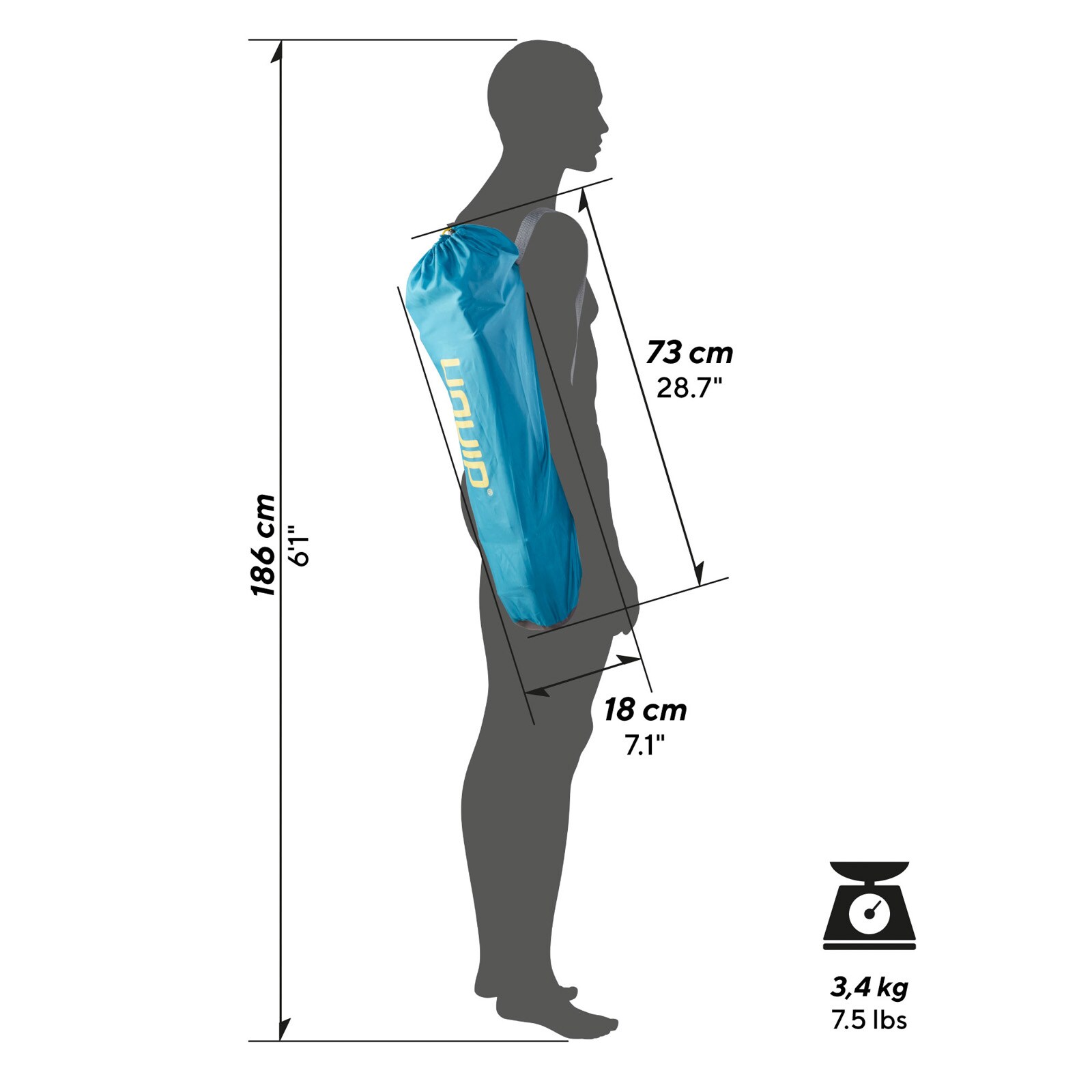 UQUIP Strandstuhl Sandy XL Campingstuhl Faltstuhl Klappstuhl Stahl Faltbar 120kg Farbe: Blue/grey