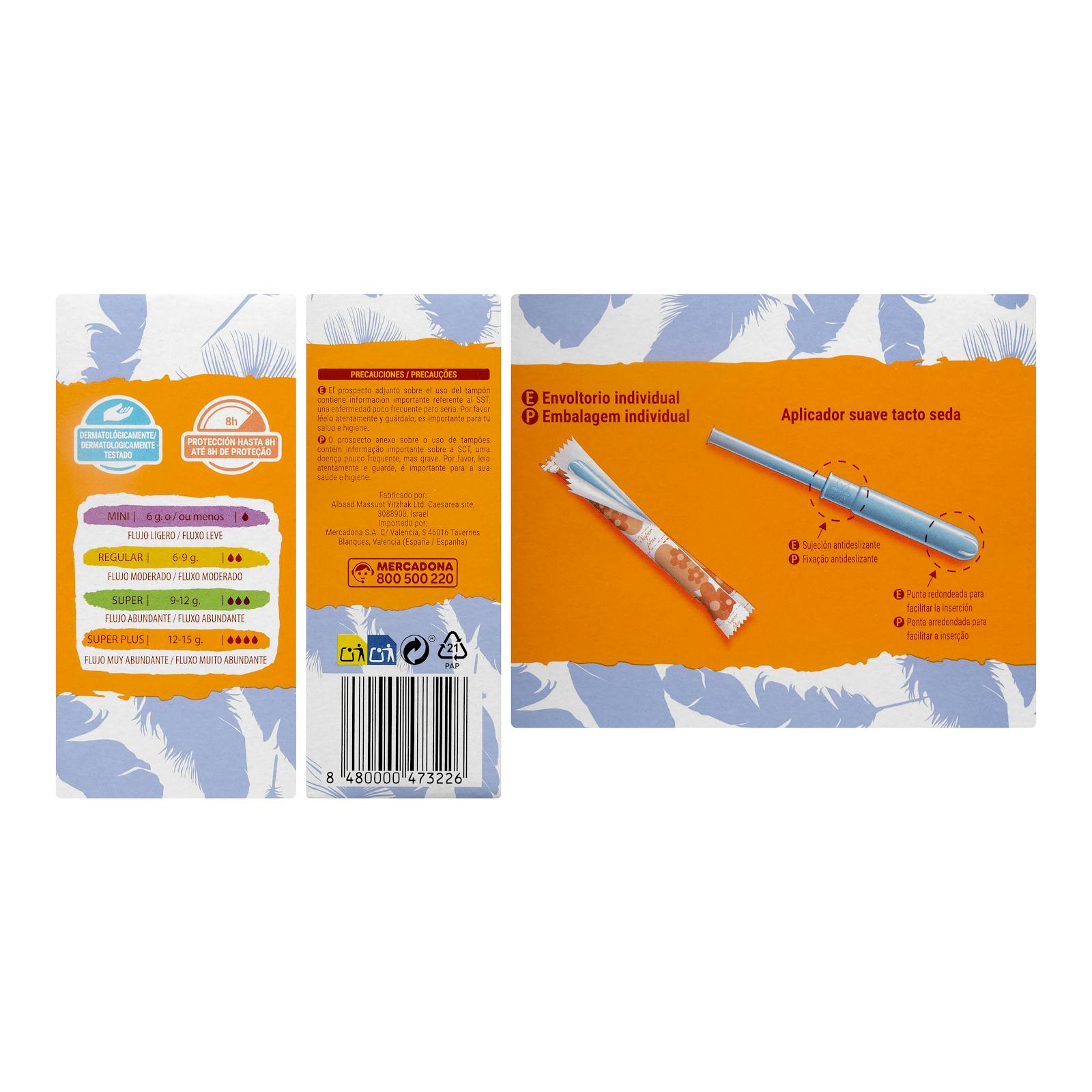 Tampons Deliplus super plus avec applicateur souple