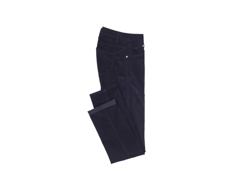 Pantalon 5 poches velours homme Noir - KARS