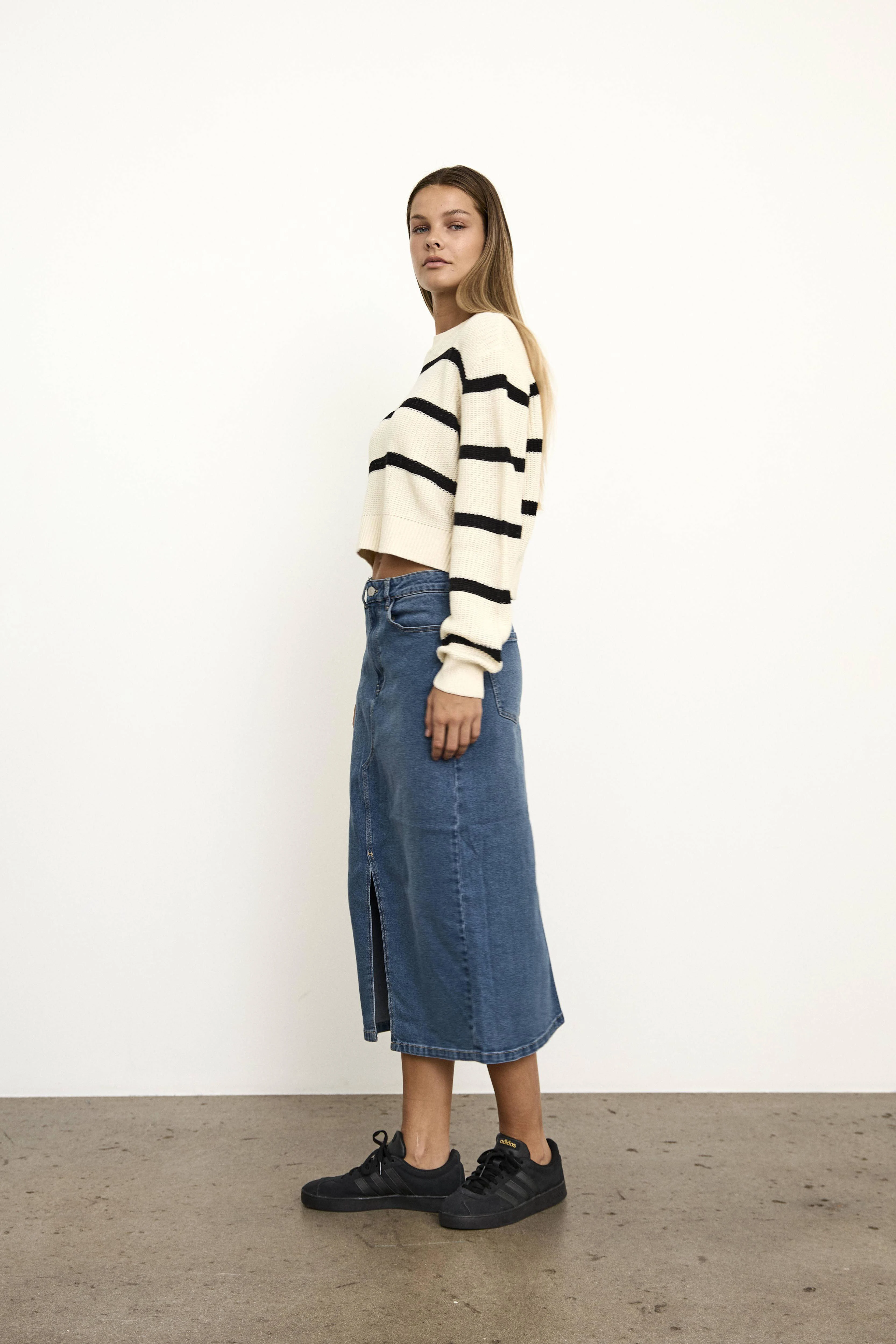 NOISY MAY spijkerrok NMKATH medium blue denim