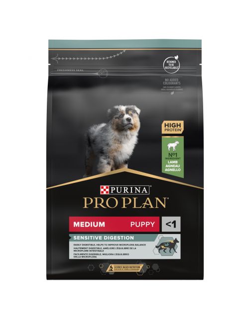 Pro Plan Dog Puppy Medium Breed Sensitive Digestion Lam - Hondenvoer