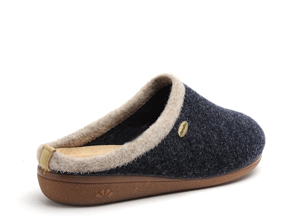 Semelflex chaussons homme pantoufle homme ourale bleu