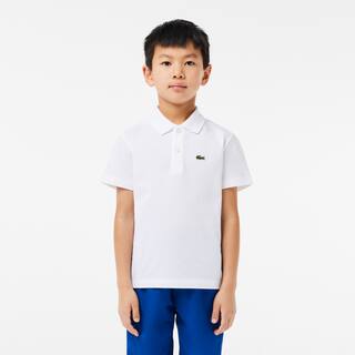 Polo garçon Lacoste en coton biologique ultra dry Polos - Blanc - Lacoste - Garçon