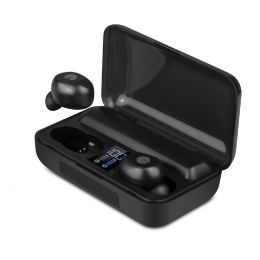Fones de ouvido sem fio Smartek TWS-490 IPX7 com carregador integrado