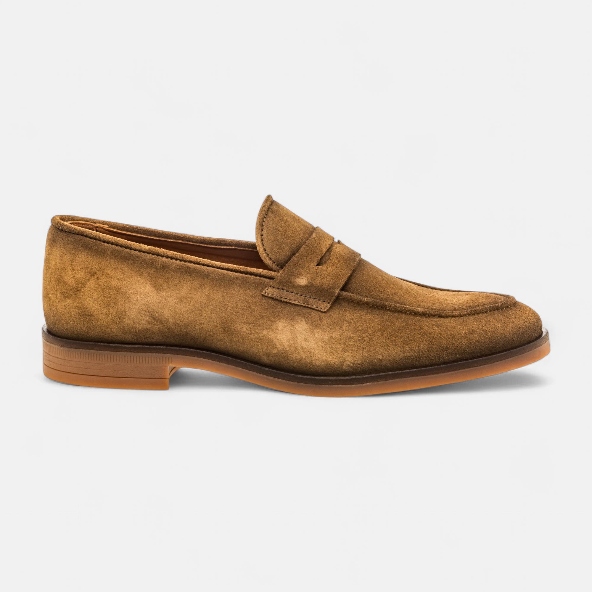 Mocassins Homme en cuir camel