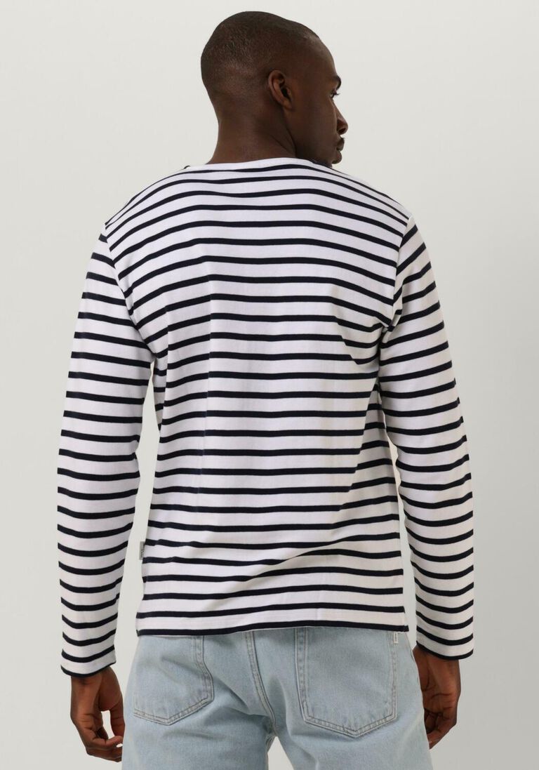 SELECTED HOMME witte selected homme  slhbriac stripe ls o-neck tee