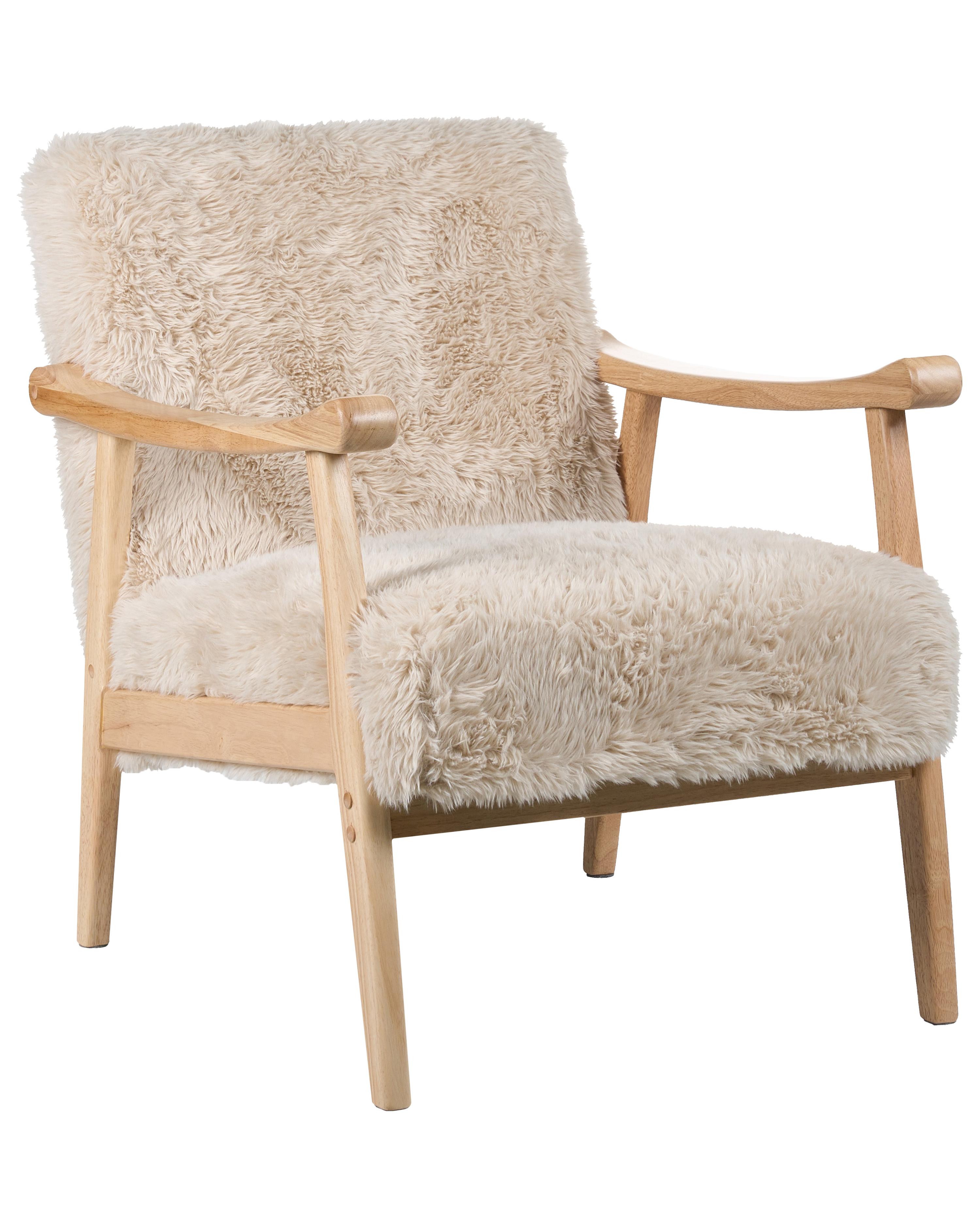 Fauteuil LEKNES Nepbont Lichtbeige