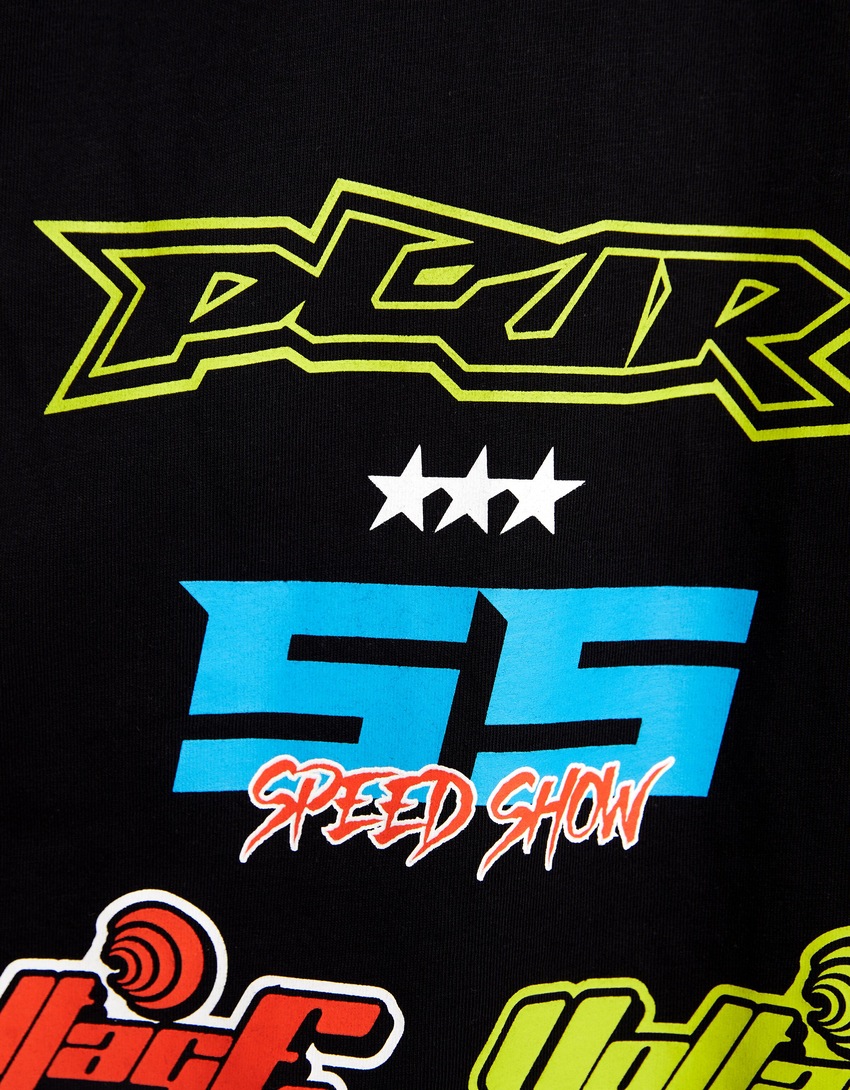 Camiseta de corrida oversized de manga comprida
