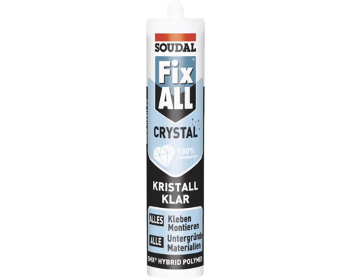 Soudal Fix ALL Crystal montagelijm transparant 300 g verpakking = 12 stuks