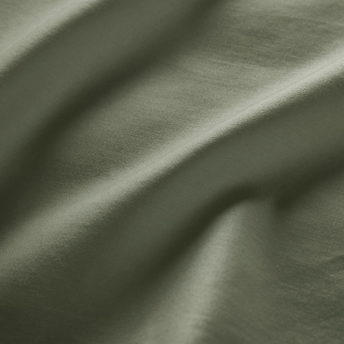LA REDOUTE INTERIEURS<br>Lençol plano liso em cetim de algodão, Opale