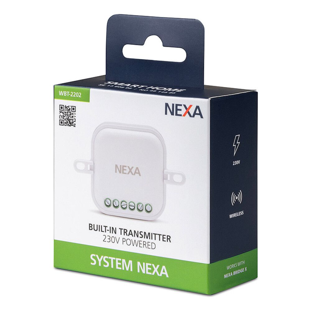 INNBYGGINGSSENDER NEXA TO KANALER 230V