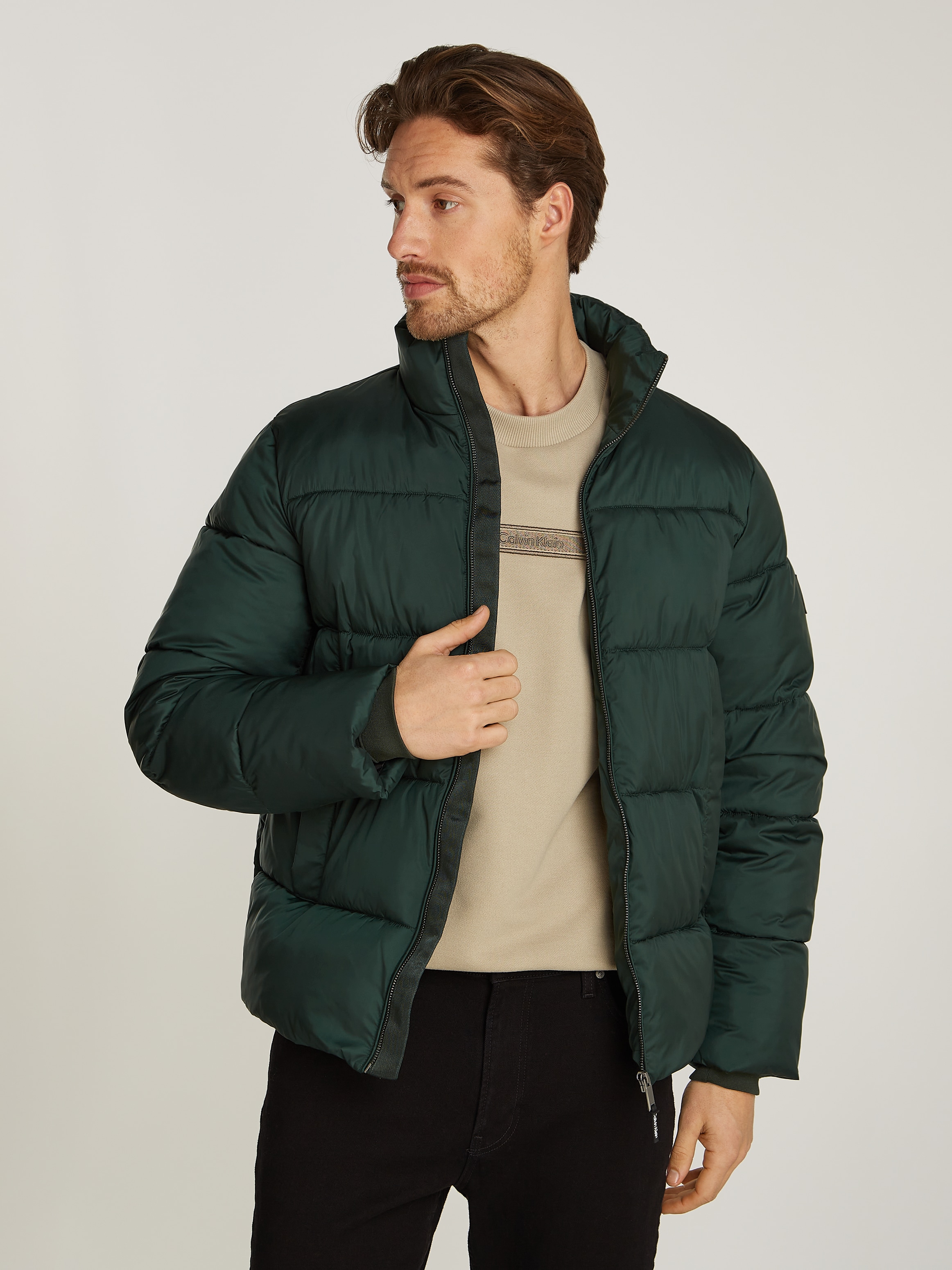 Calvin Klein Outdoorjacke »QUILT PUFFER MW« mit Logopatch