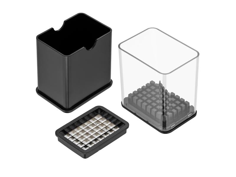 WMF Fritteuse Küchenminis Fryer & Dicer Schwarz/Silber Fritteuse mit Kartoffel Schneider
