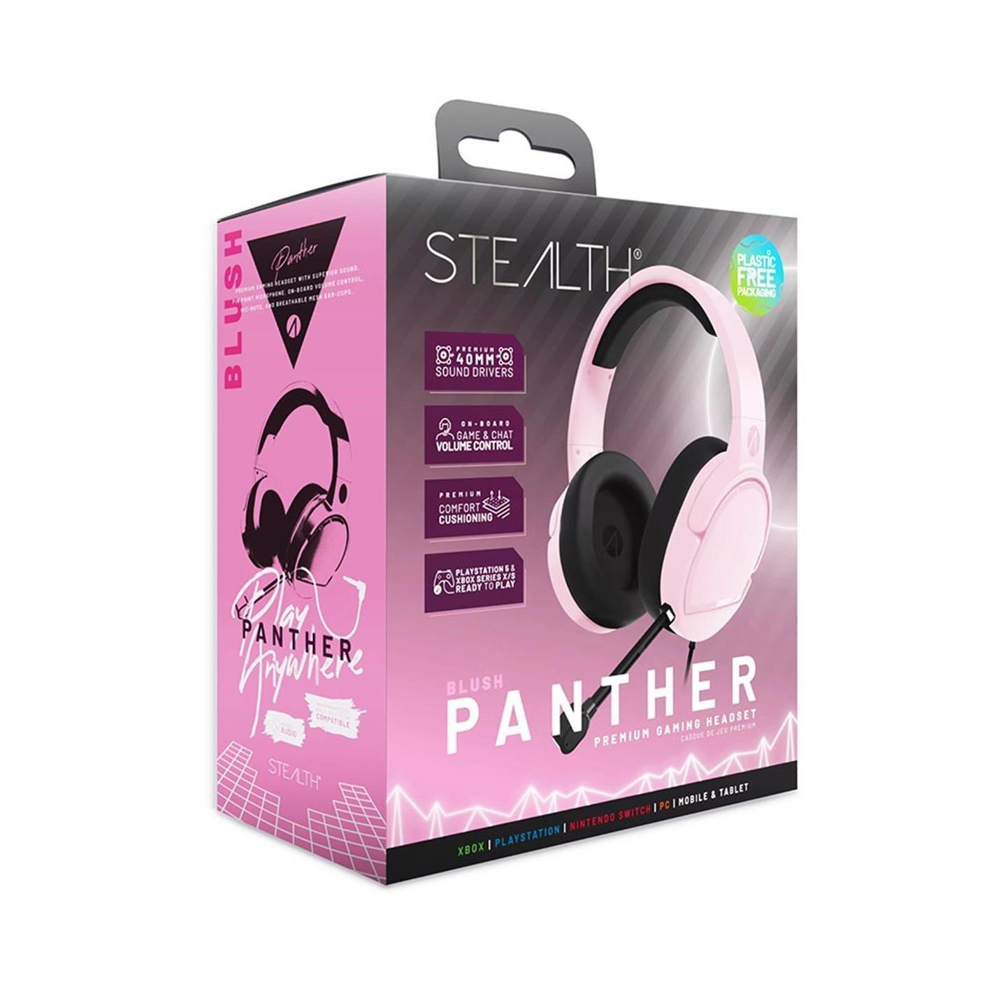 Stealth GAME PANTHER Gaming Headset PS4 PS5 XBOX Switch And PC Blush