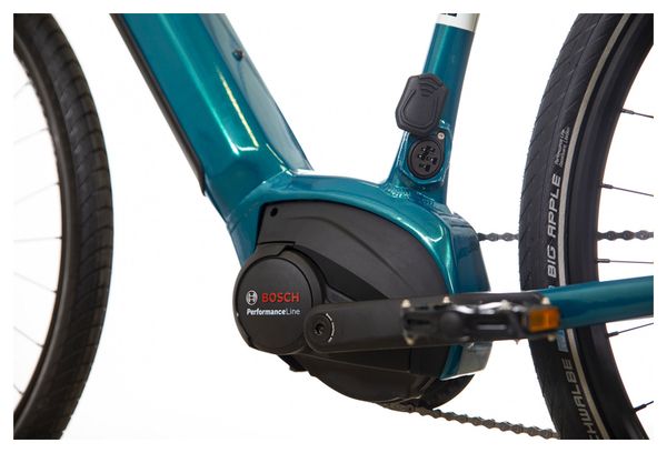 Vélo Fitness Électrique Bicyklet Gabriel Shimano Altus 9V 500 Wh 700 mm Turquoise Metallic