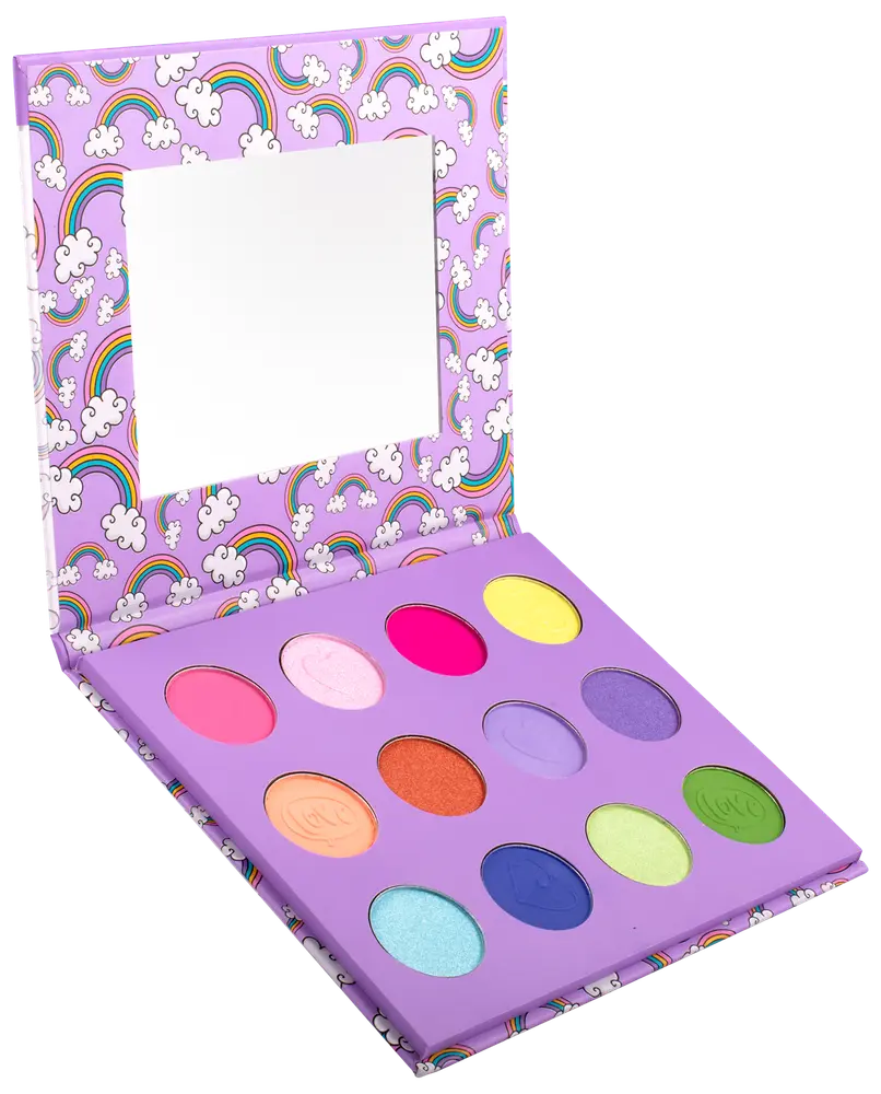 CREATEit Øjenskygge palette med spejl - ass. farver