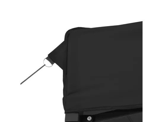 Tente de réception pliable escamotable noir 580x292x315 cm