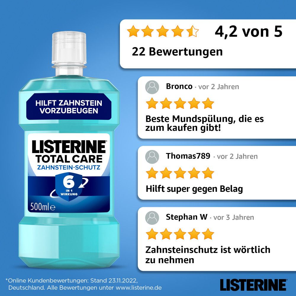 LISTERINE® Total Care Zahnstein-Schutz