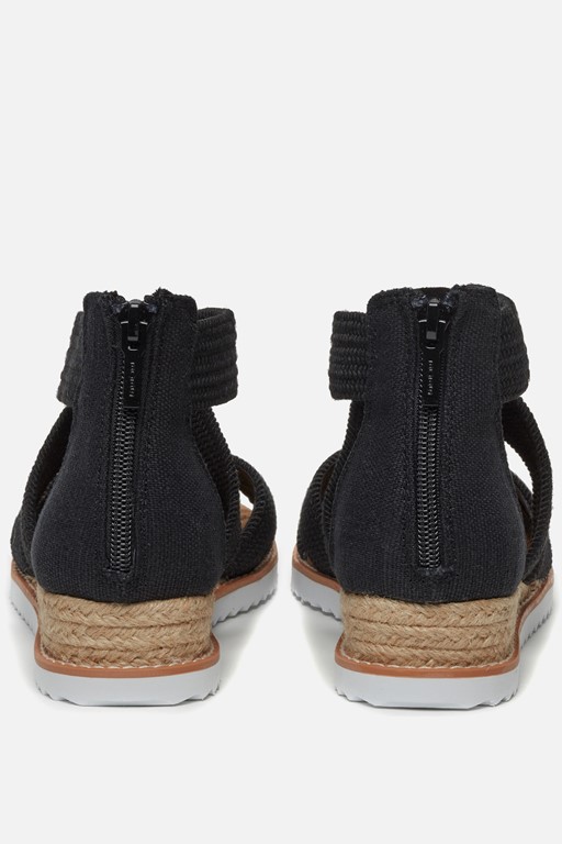 Skechers Bobs Desert Kiss Stretch Sandalen zwart