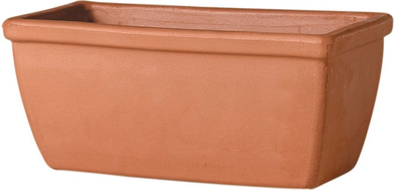 Mega Collections balkonbak Roma Liscia 42 x 19 x 17 cm terracotta