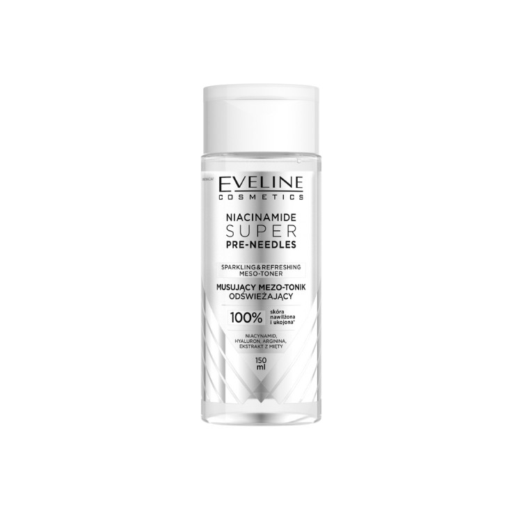 Eveline Niacinamid Super Pre-Needles Sprudelndes Erfrischendes Meso-Tonic für das Gesicht 150 ml