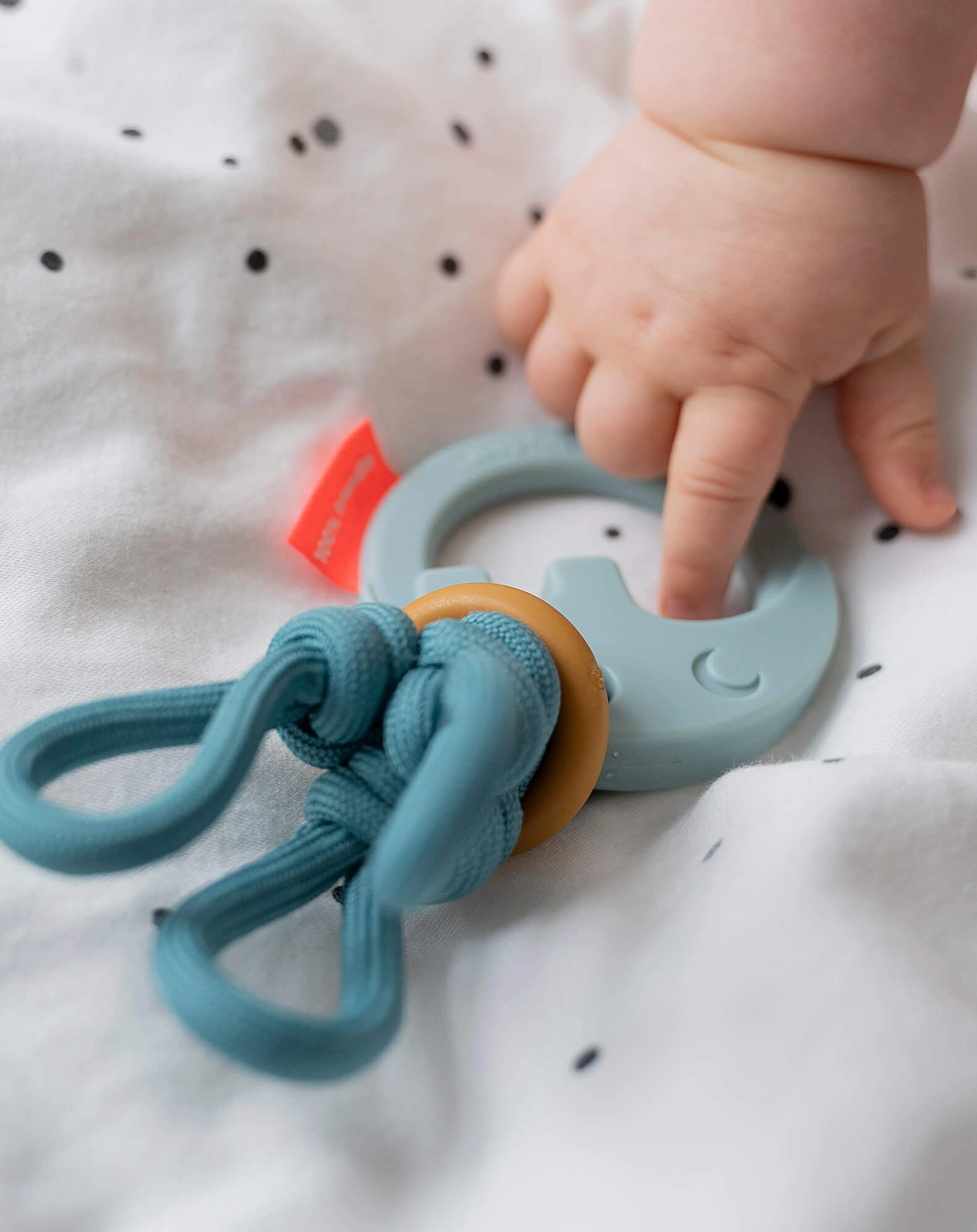 Rassel-Geschenkset TINY TOYS - DEER FRIENDS 3-teilig in blau
