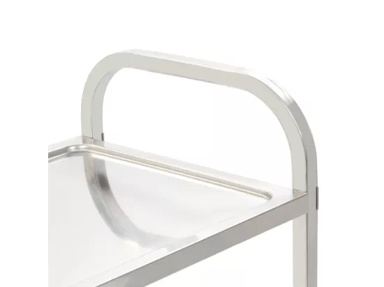 Chariot de cuisine à 2 niveaux 95x45x83,5 cm Acier inoxydable