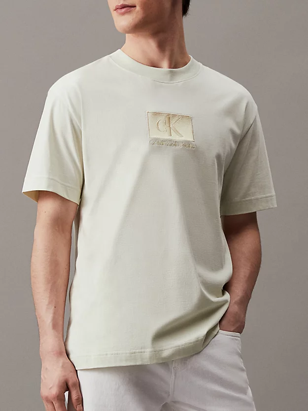 Camiseta de corte folgado com brasão