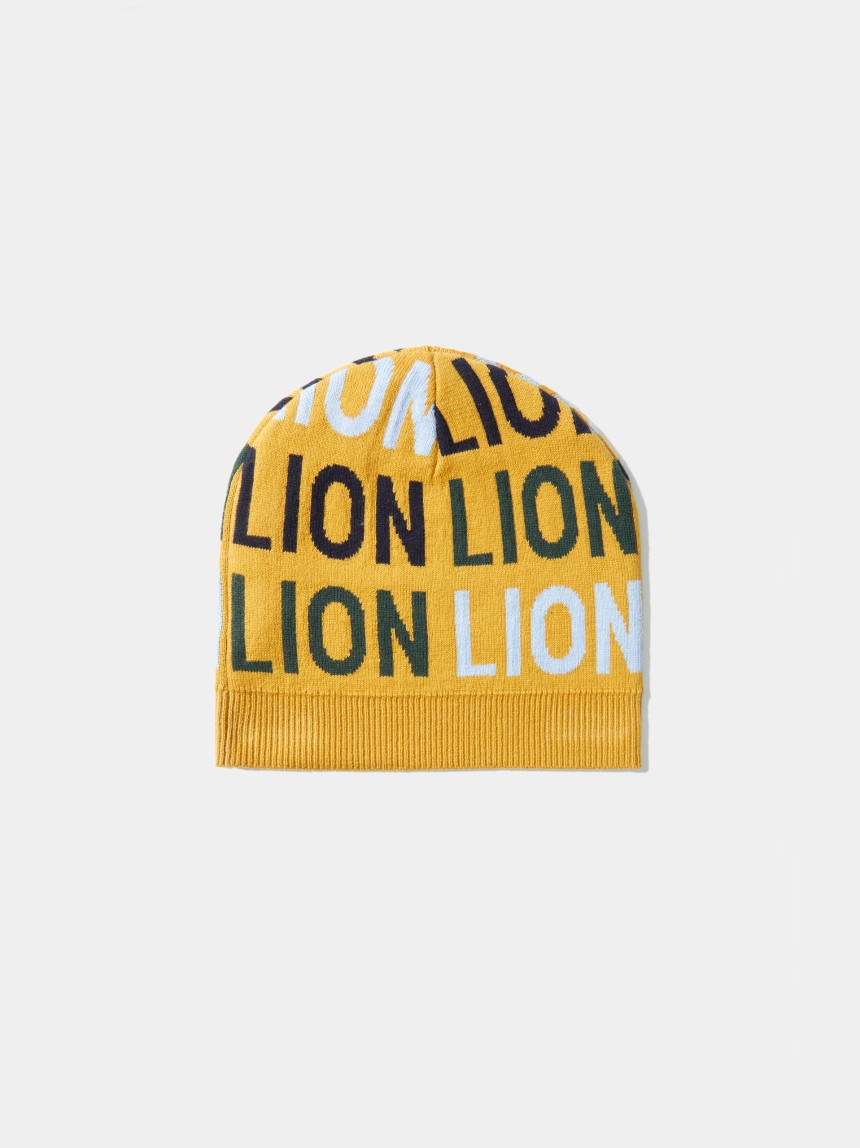 Gorro de algodão e caxemira com lettering