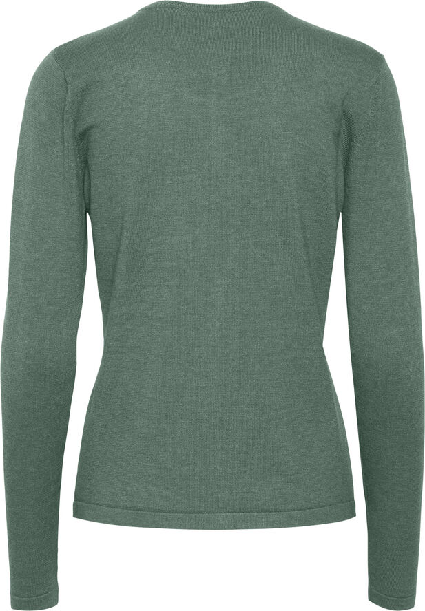 Saint Tropez A8661, MilaSZ R-Neck Cardigan Sagebrush green melange