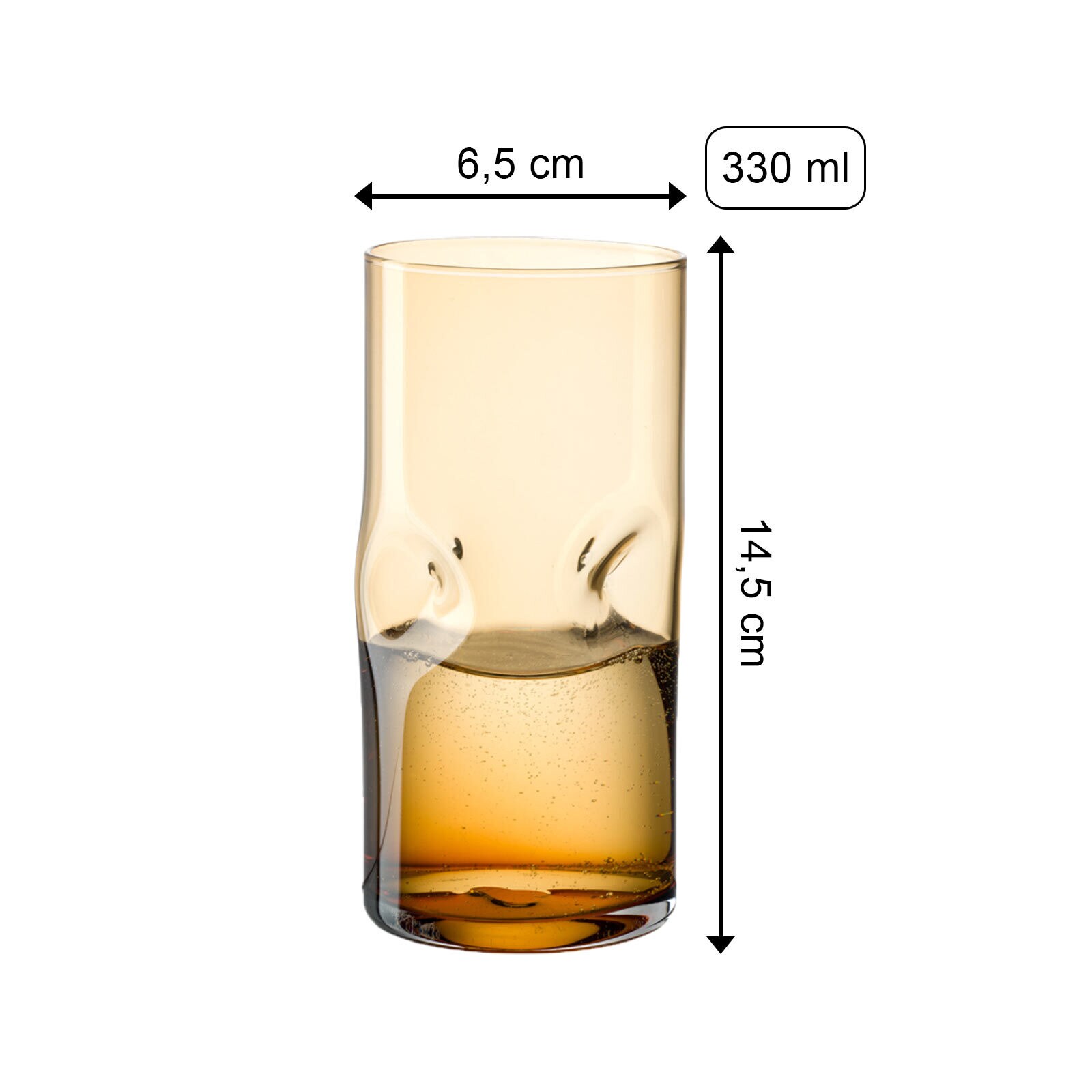 Leonardo Trinkgläser Vesuvio 330 ml 4er Set