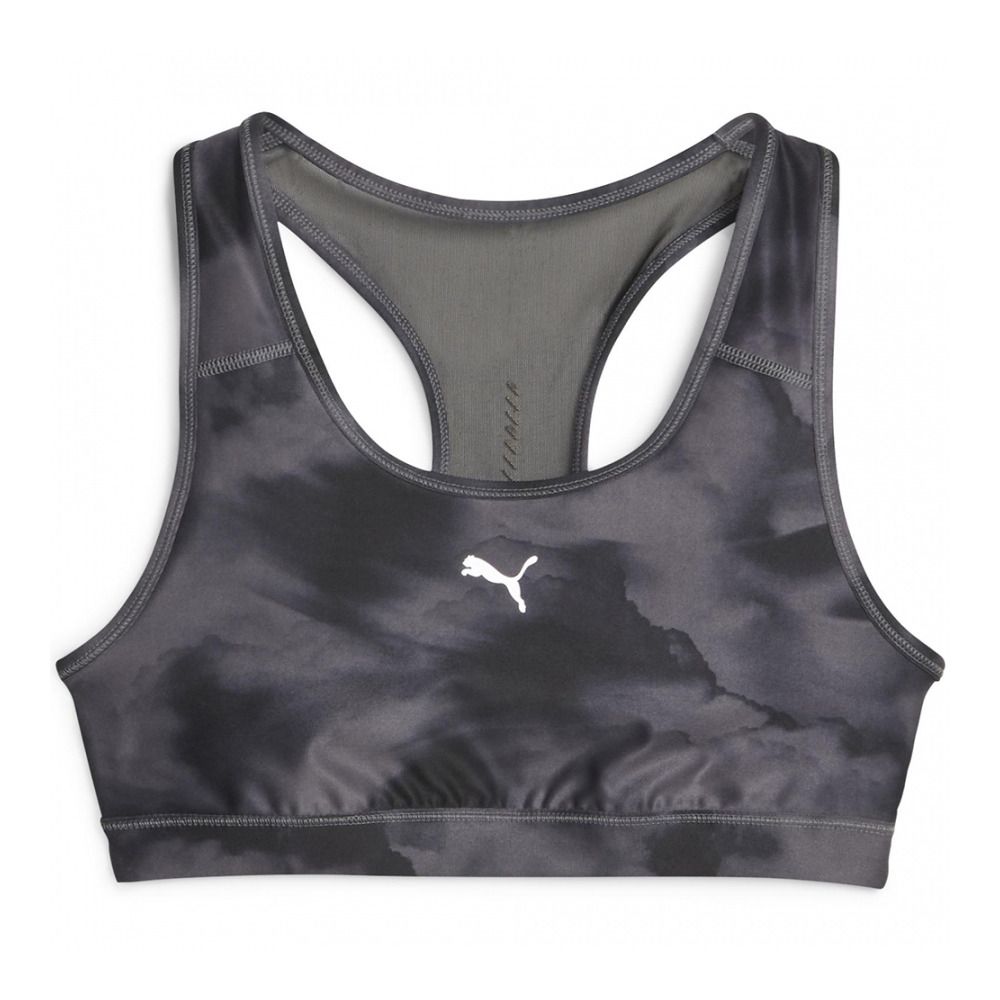 Puma RUN MID AOP - Brassière Femme puma black/aop