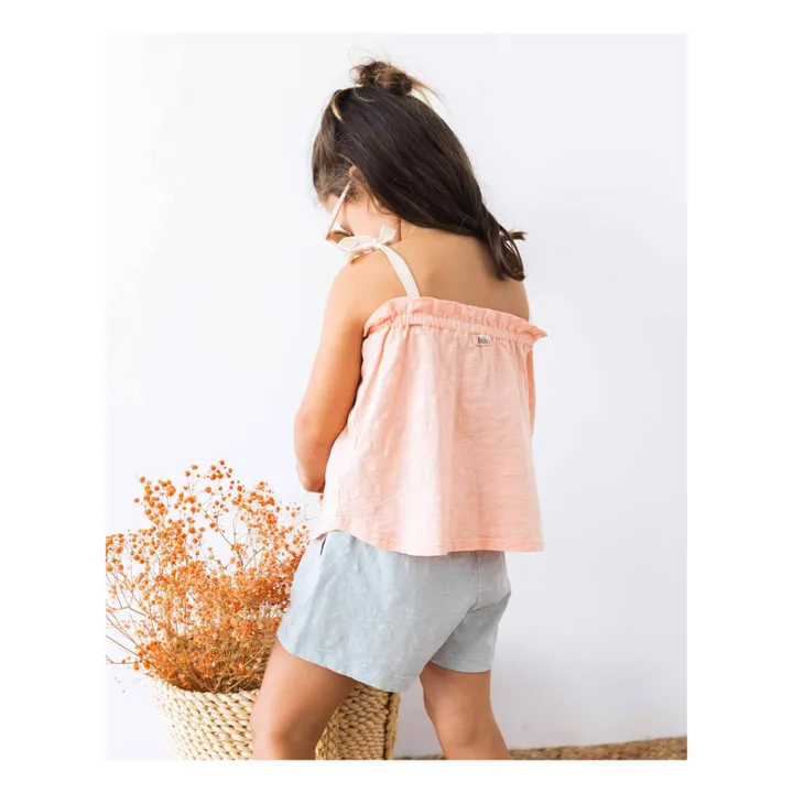 Búho Top à Bretelles Coton Bio Flamé | Rose