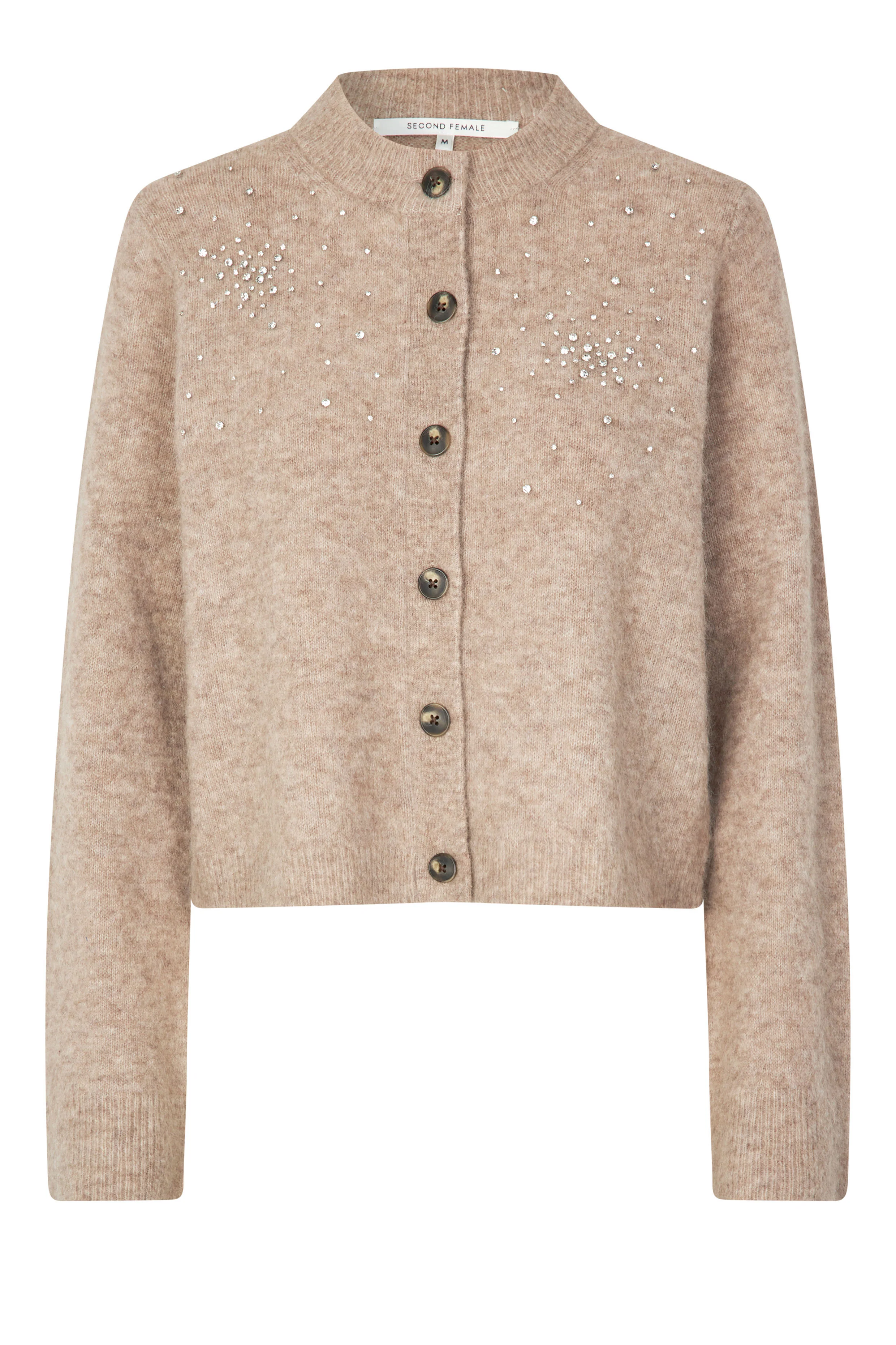 Second Female  Sparkling cardigan - Roasted Cashew