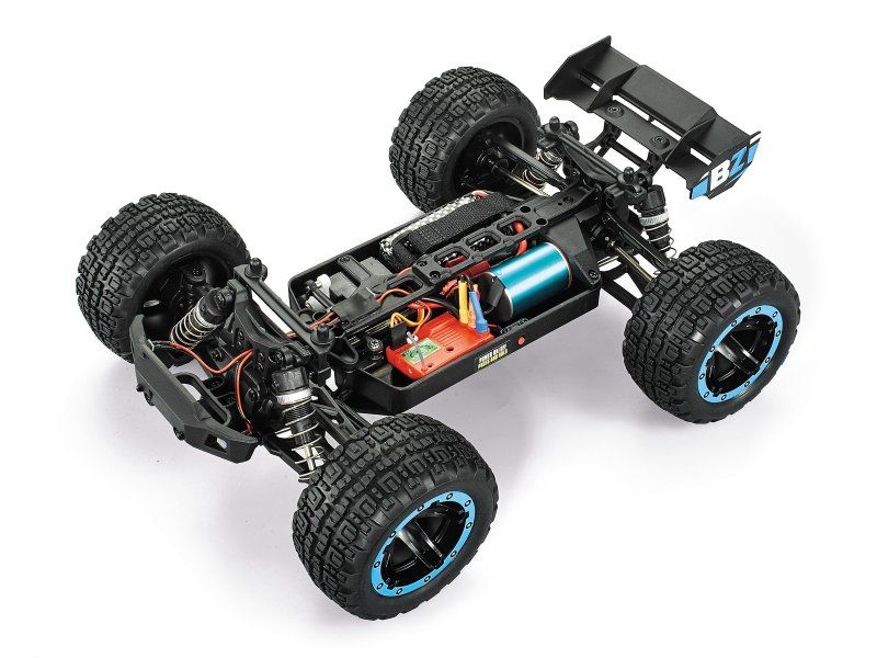 Blackzon Stadium Truck Slyder ST Turbo 4WD Brushless Blau, Off-Road RC Modell mit Brushless Allradantrieb