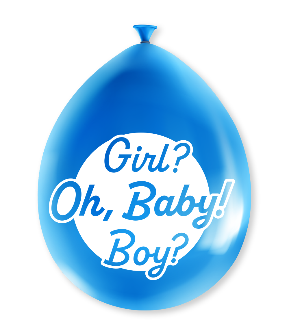 Gender Reveal Ballonnen 30cm 8st
