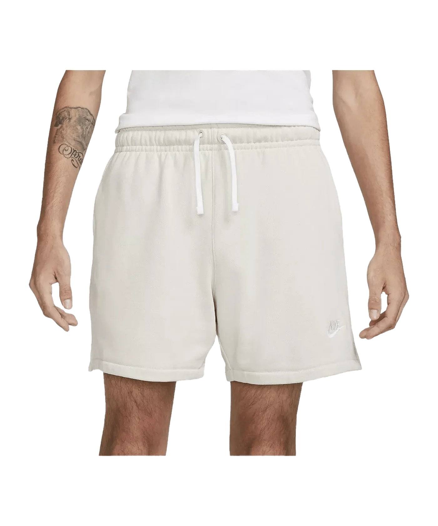 Nike Club Fleece Flow Short Beige Weiss F072