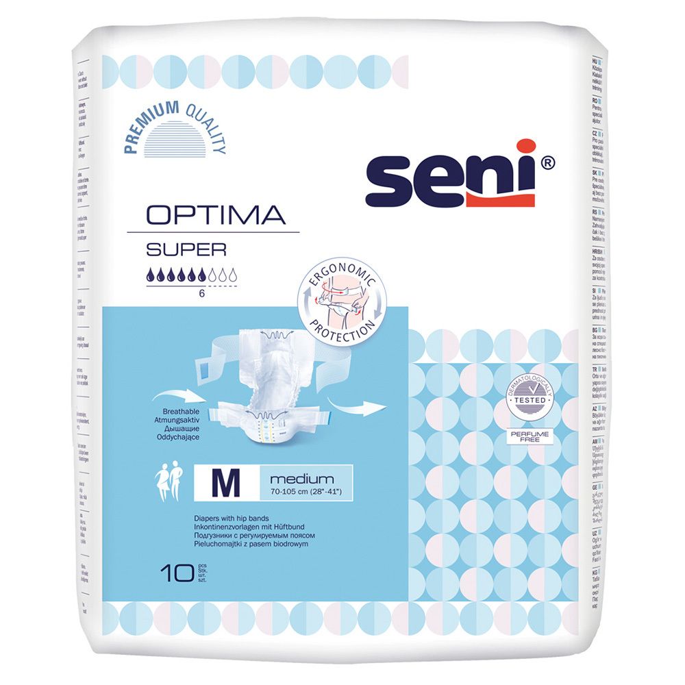 SENI Optima Super Vorlage mit Hüftbund Größe M