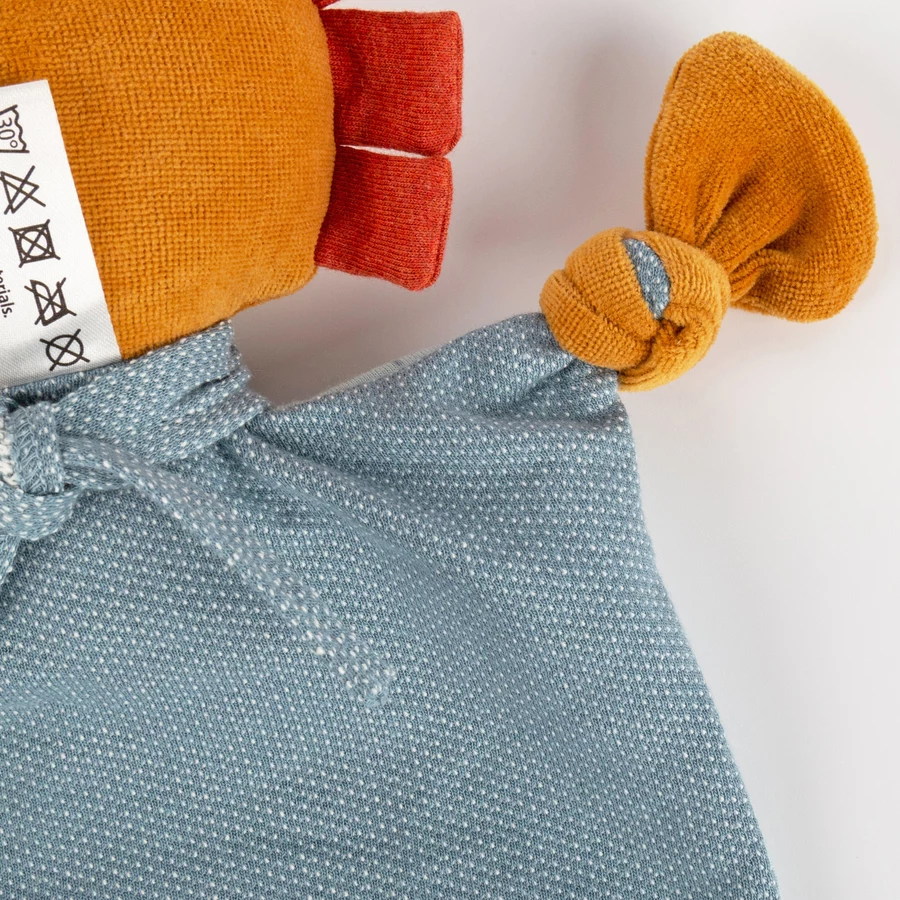 sigikid® Schnuffeltuch Löwe Yellow blauorange