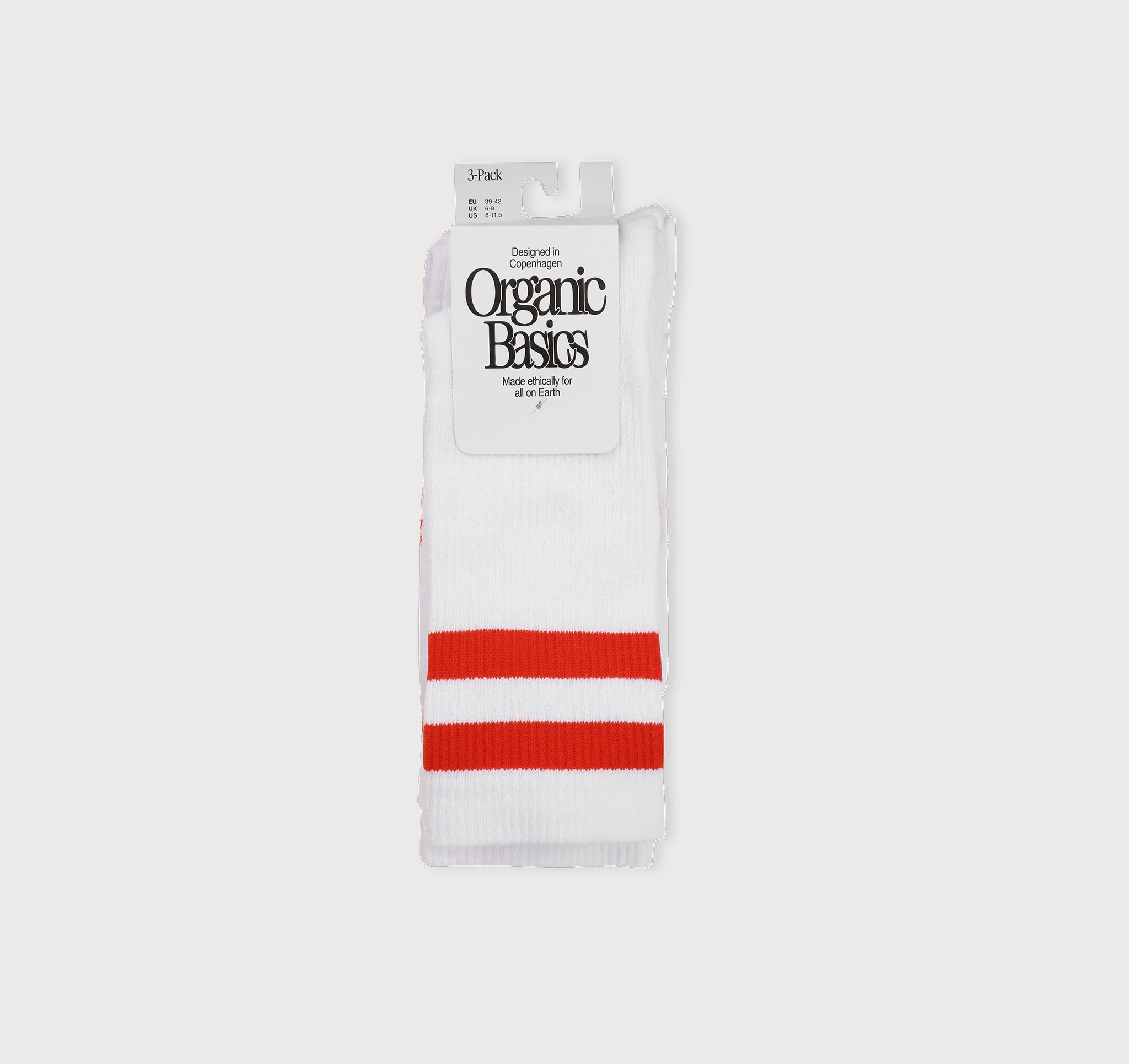 COTTON<br>Core Stripe Crew Socks 3-pack