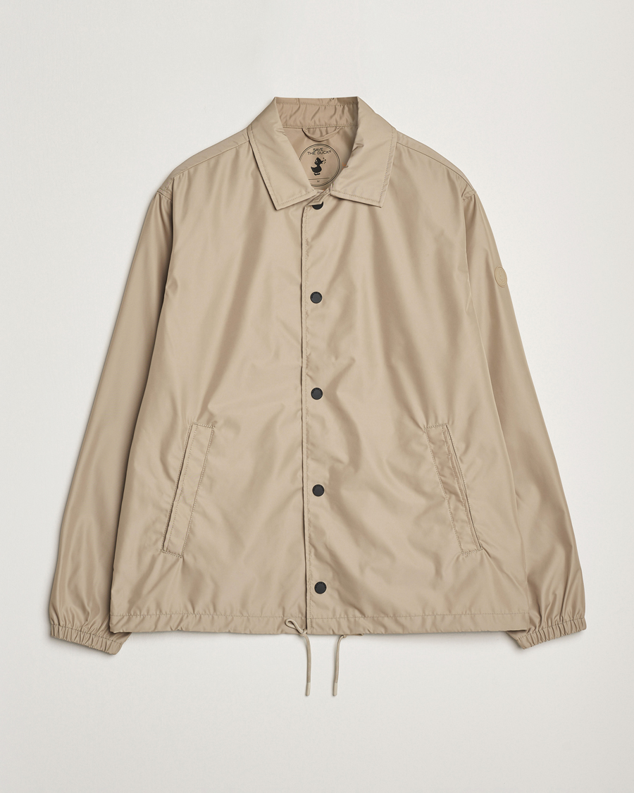 Save The Duck Prince Wind/Water Resistant Coach Jacket Stone Beige