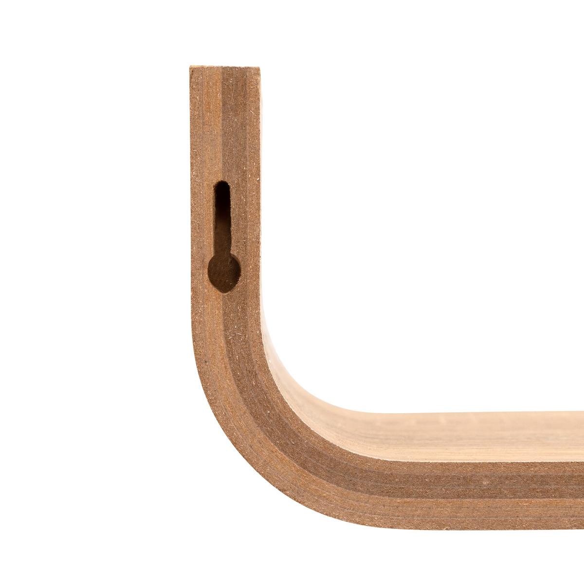 ETAGERE MURALE COURBEE FIXY 80CM NATUREL