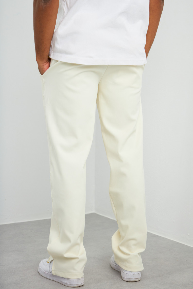 Pantalon blanc avec fente