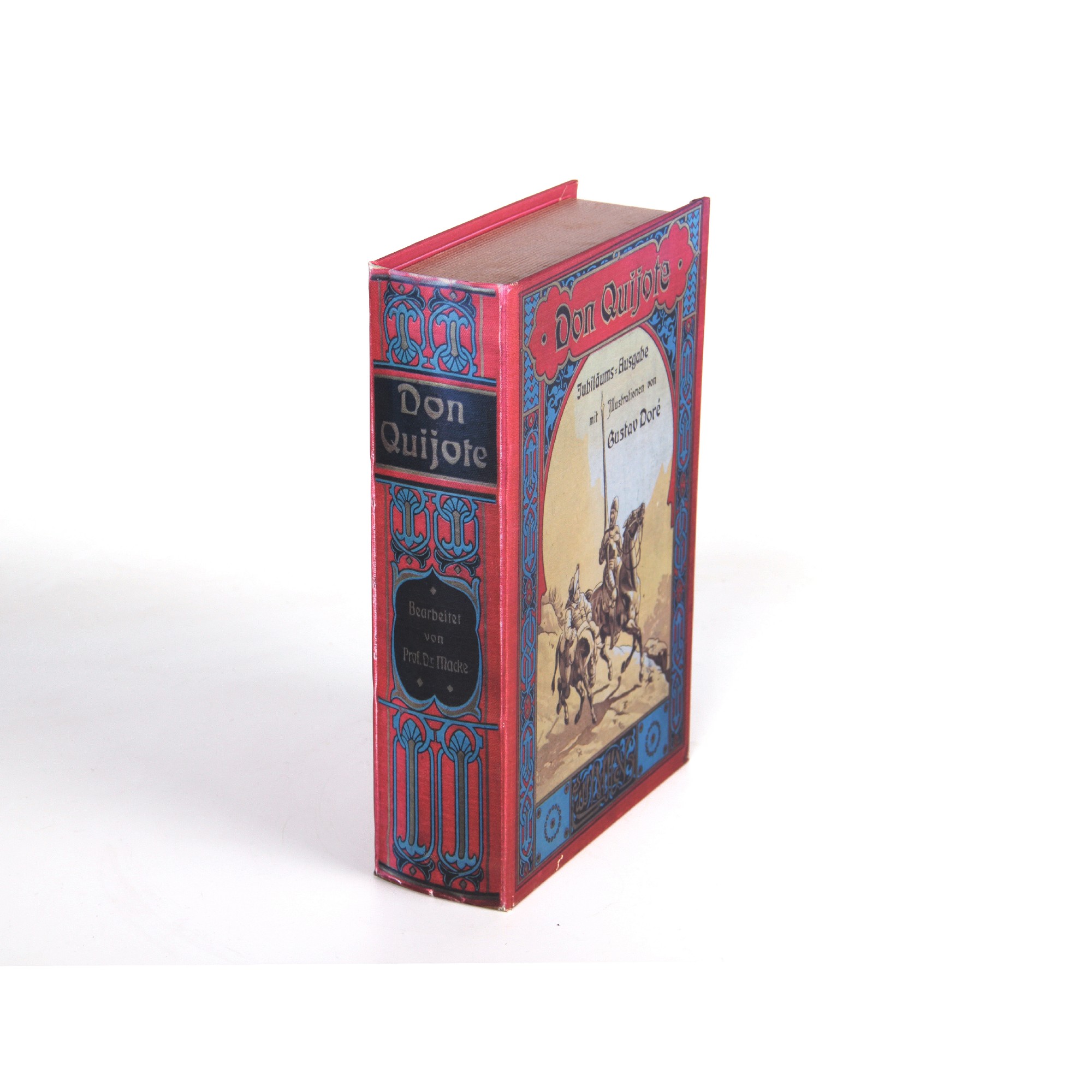 Buchhülle 'Don Quijote' mit Schließfach, T 7 cm, B 18 cm, H 27 cm von fischer's lagerhaus
