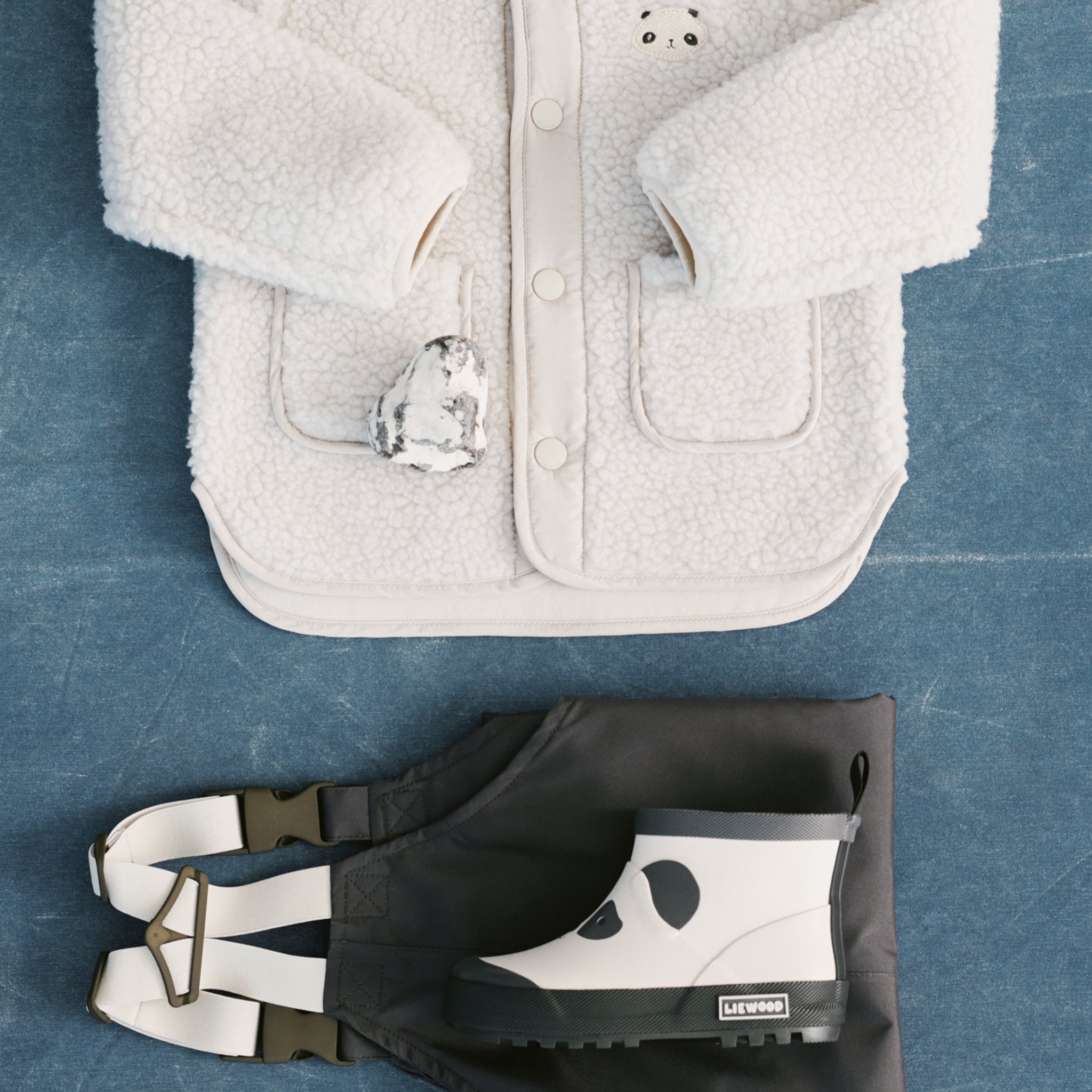Gummistiefel Tekla Panda Sandy Dark grey