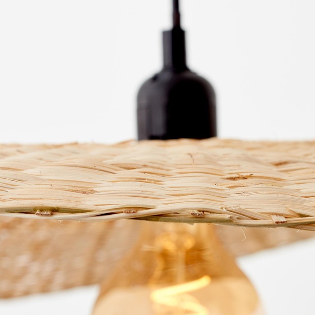 Brilliant Pendelleuchte »Jefter« E27 1 Stk. 120 cm Höhe, dimmbar, Ø 60 cm, E27, Bambus, schwarz/natur