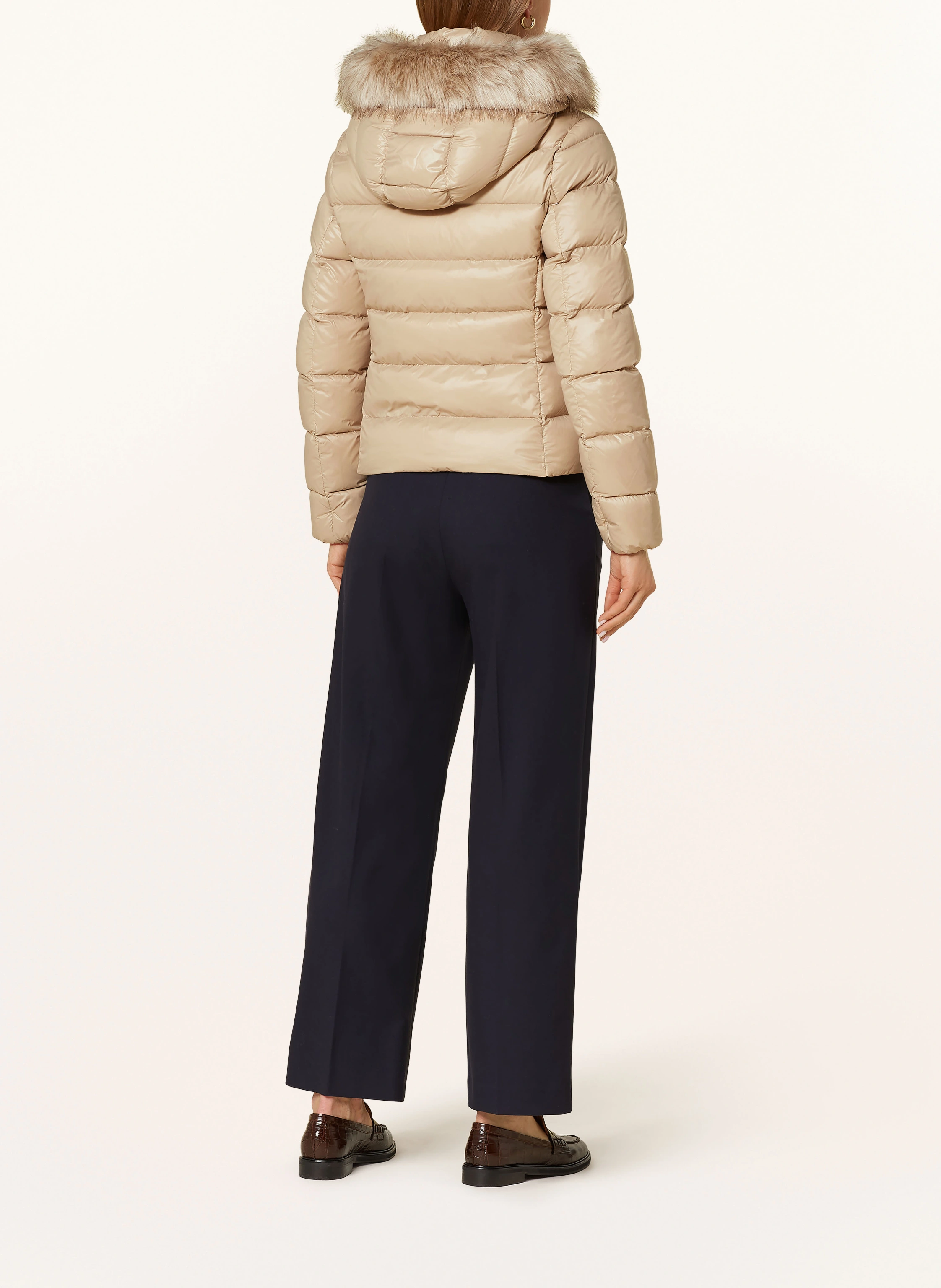 TOMMY HILFIGER Daunenjacke GLOSS DOWN TYRA mit Kunstpelz