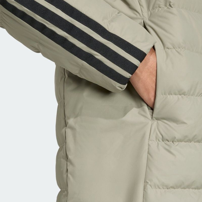 Essentials CLIMAWARM 3-Stripes Light Down Parka met Capuchon