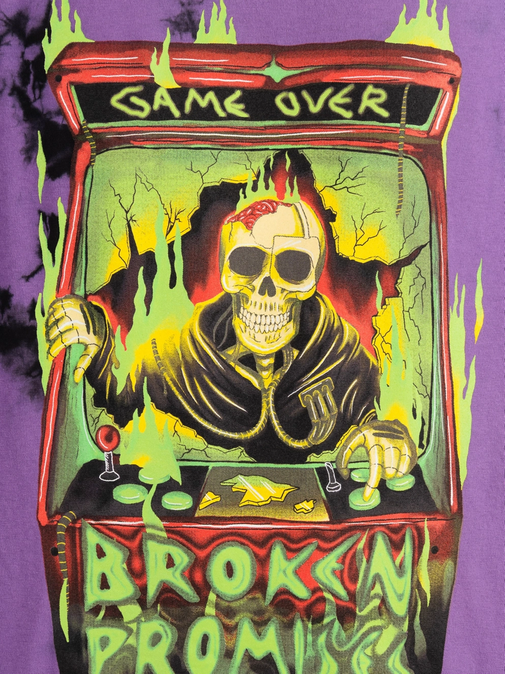 Broken Promises Control Me Td T-Shirt purple