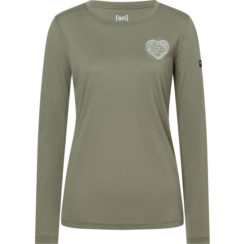 Super.Natural Damen Little Heartwood Longsleeve